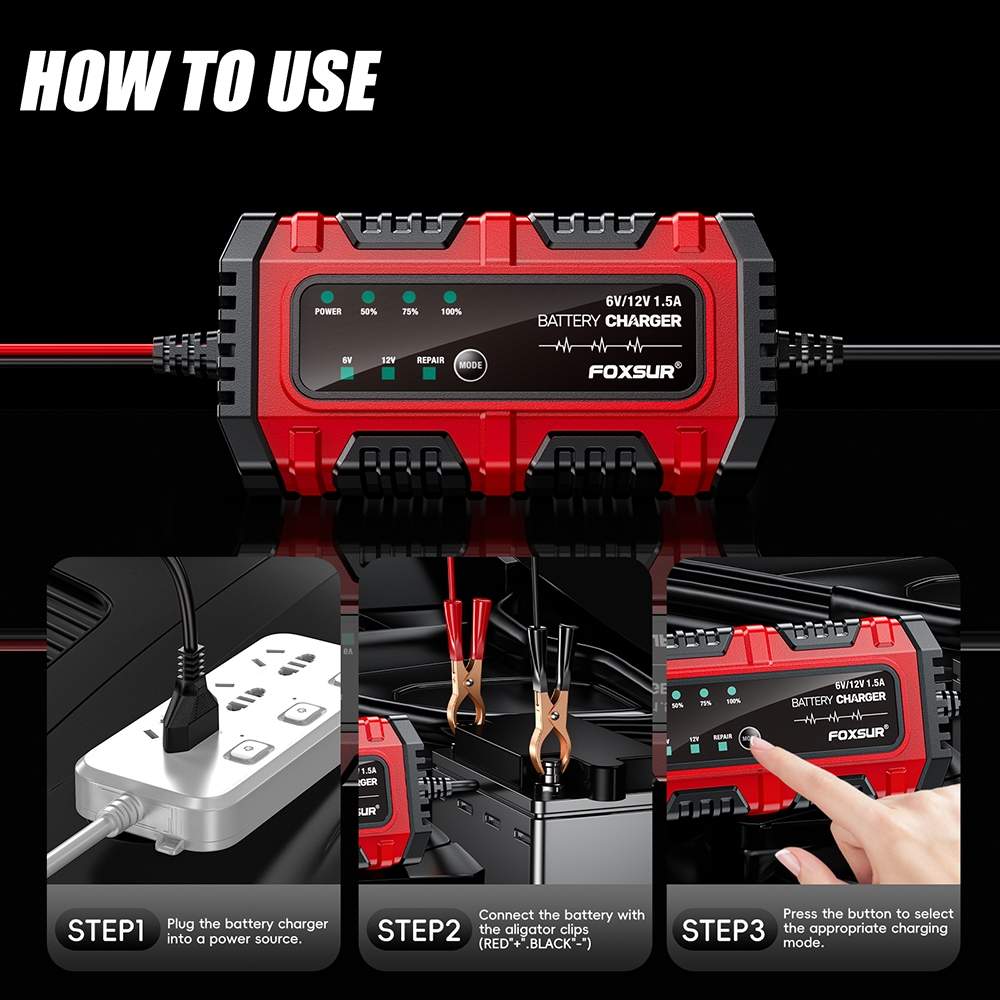 Bộ sạc ắc quy chì 6/12VDC FBC061215E