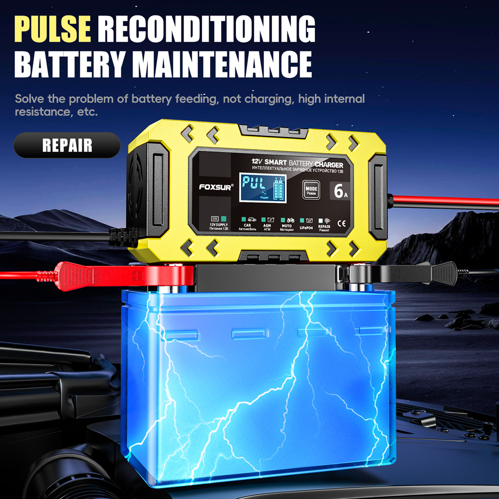 Bộ sạc ắc quy xe máy FBC1206F 12V 6A