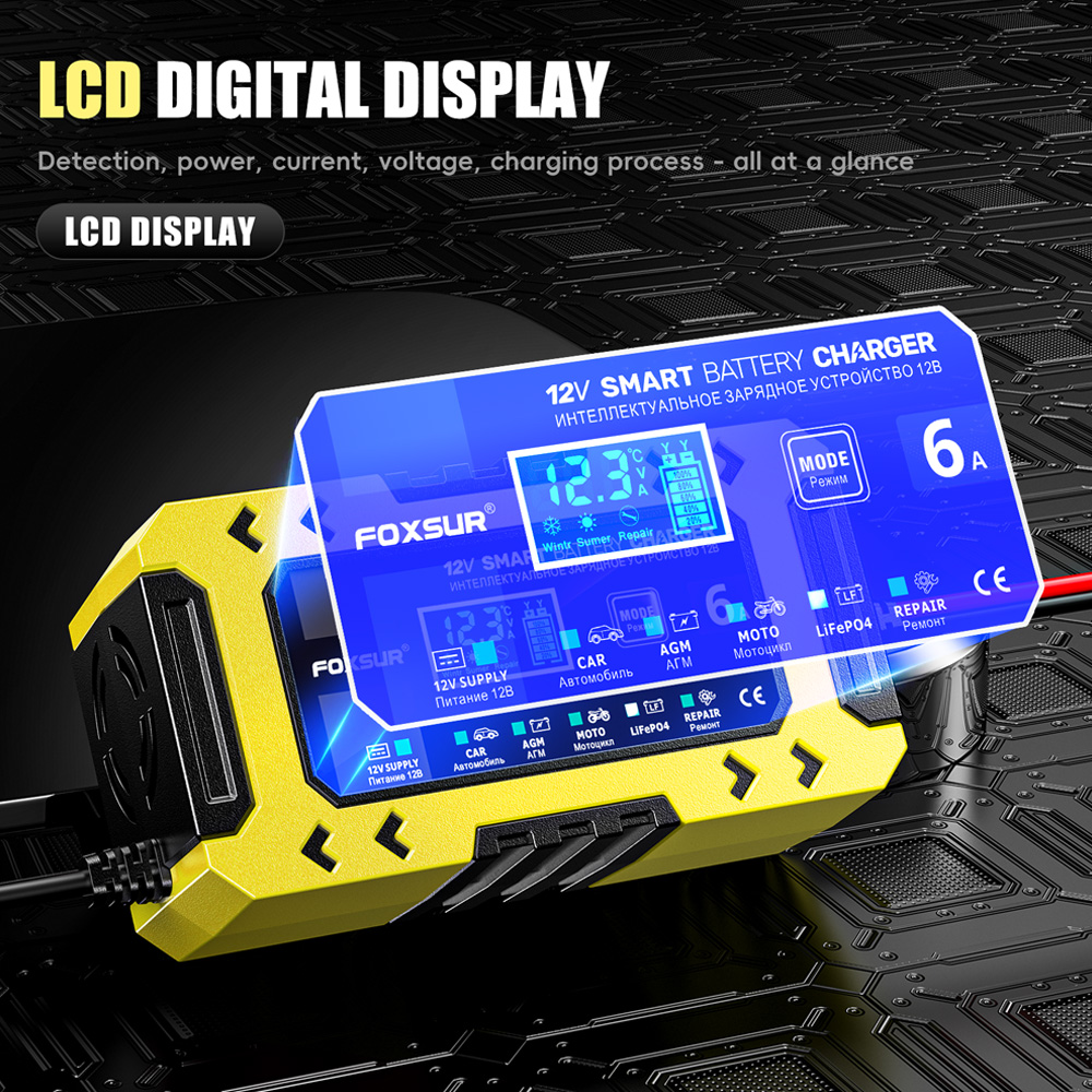 Bộ sạc ắc quy xe máy FBC1206F 12V 6A