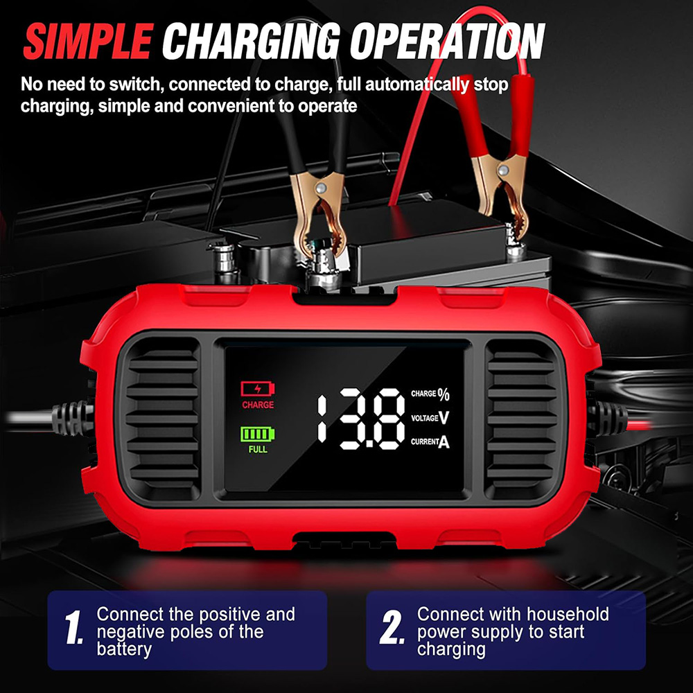 Bộ sạc ắc quy xe máy FBC1202E 12V 2A