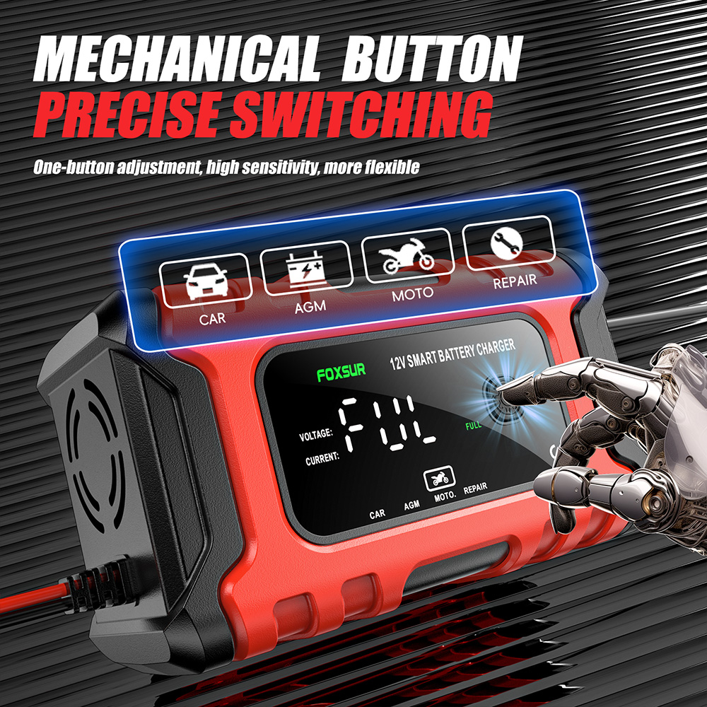 bo-sac-ac-quy-o-to-foxsur-12v-6a-man-hinh-ky-thuat-so